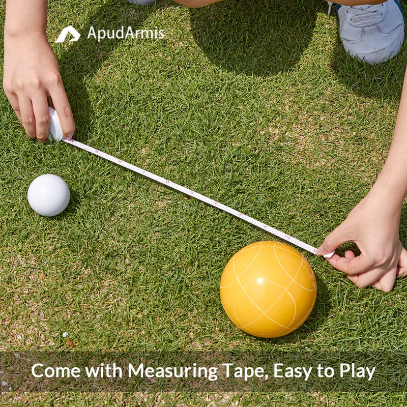 ApudArmis White 51mm Pallino Bocce Balls Replacement, Including Measuring Tape - Image 4